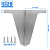 Afoxon 4IN Gold Furniture Legs,4 Pack Modern Triangle Furniture Replacement