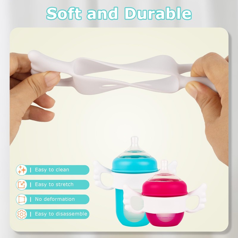 Baby Bottle Handles for Boon Nursh Reusable Silicone Pouch Baby