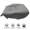 NLQR Front Driver Bottom Replacement Seat Cover Gray Microfiber Leather