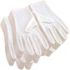 Basic Standard 100% Pure Cotton Gloves 24 Pairs White LL