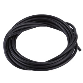 Omabeta Bicycle gear case, 3 m long rubber outer tube, bicycle gear wires, bicycle cable, steel wire cable for road bike, mountain bike, (black)