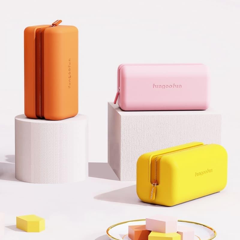 Fangu Fan Makeup Bag, Travel Pouch, Rectangle, EVA Material, Washable,