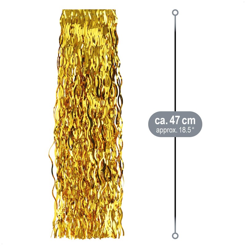 com-four® Tinsel – Coloured Tinsel Garland for Christmas – Christmas