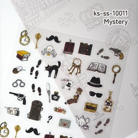 Seal-do Made in Japan Sheet Sticker Music・Mystery 2-Piece Set Music Detective ShinziKatoh ks-ss-20006