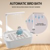 PINVNBY Automatic Bird Bath with Pump,Parrot Bathtub Shower Parakeet Bath