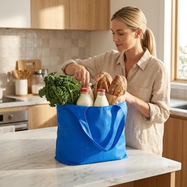 4 Bolsas Compra Reutilizables Plegables Ecológicas Lavables Ligeras
