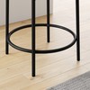 Nathan James Isaac 24" Modern Backless Bar Stool with Round