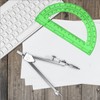 Tdfronien Students Geometry Math Set, Drawing Compass and 6 Inch