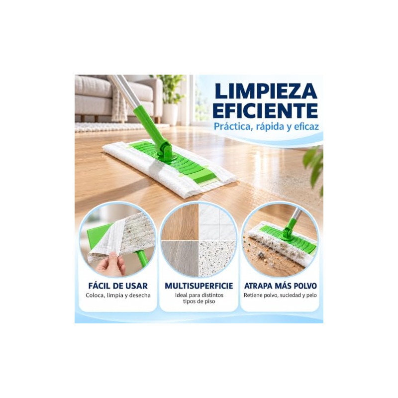 150 Paños Secos, Paños de Repuesto para Limpieza Pisos Seco,