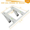 Powrocket Drill-Less Window Air Conditioner Bracket, Easy to Install Window