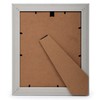 Truu Design Modern-Contemporary Beautiful Woodgrain Metallic Picture Frame, 8 x