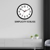Rohioue Wall Clock Modern 8 Inch Battery Operated Silent Non