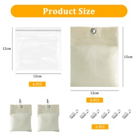 INNAL 6er Set Tragbare Gewichtstasche-Outdoor,Gewichtstaschen,Unten Gewichtete Beutel für Pergola,Vorhang Leinwand Gewichte Mit 6 Beutel,6 Clips,für Befestigen von Tischdecken Zelt Außenvorhängen