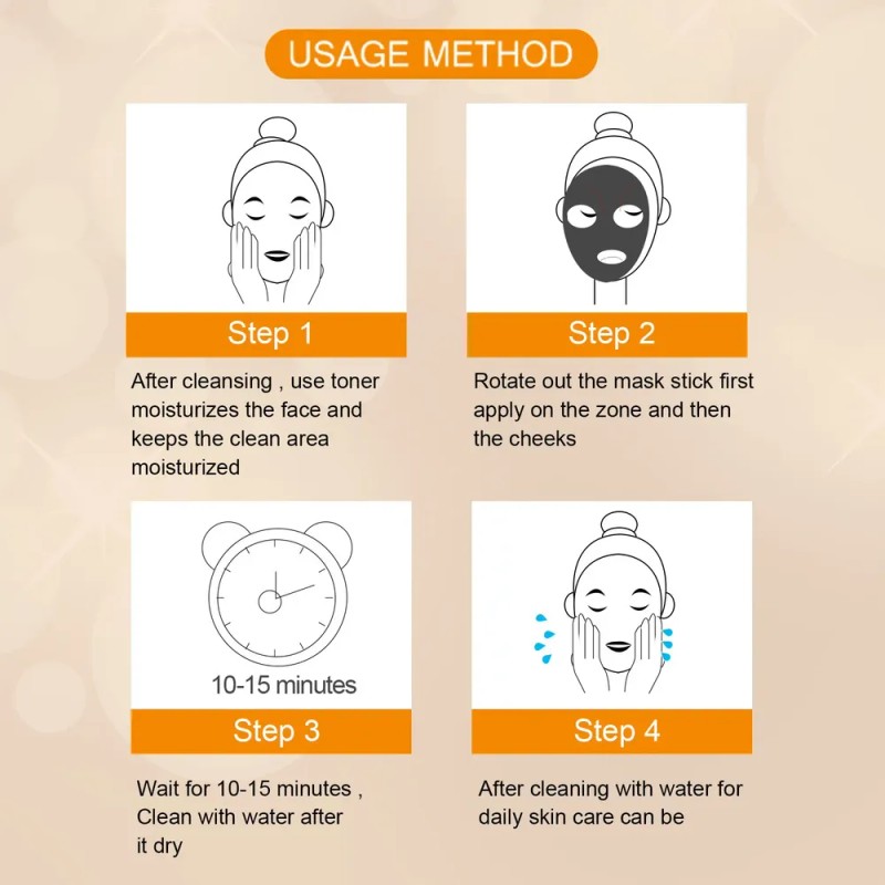 Mascarilla Facial Sólida Eelhoe Smear-on, Limpieza Suave Y P