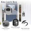 2 Pack 4 Digit Combination Key Lock Box,Weatherproof Key Safe