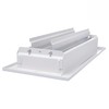 Sierra Grates 4" x 10" White Sidewall & Ceiling Register