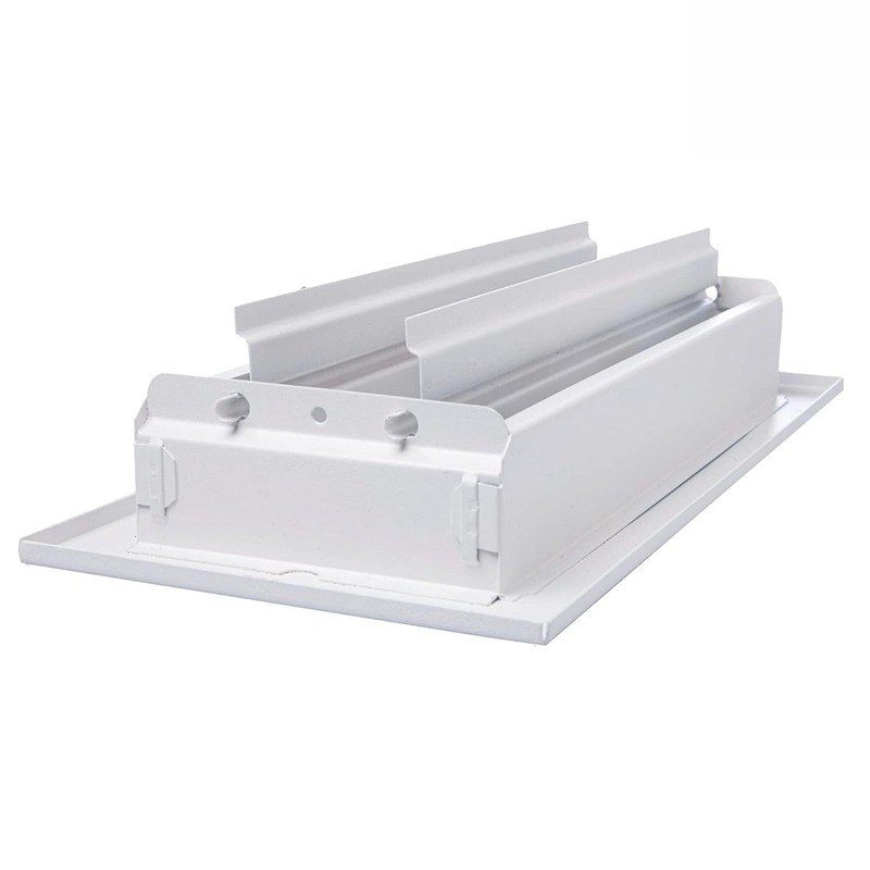Sierra Grates 4" x 10" White Sidewall & Ceiling Register