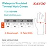 KAYGO Winter Waterproof Thermal Work Gloves for Men and Women,