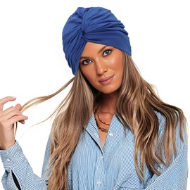 Swimming Cap Women's Long Short Hair Turban Swimming Cap Ear Protection Swimming Cap Elastic Non-Slip Swimming Cap Oversized Bath Cap Fabric Swimming Cap for Swimming Pool and Beach