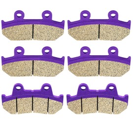 SCITOO Carbon Fiber Brake Pads Fit for 1988 1989 1990 1991 1992 1993 1994 1995 1996 1997 1998 1999 2000 for Honda Goldwing 1500