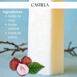 Jabon de Castilla Roldan Castile Soap 4 Oz 1/4lb Sensitive Baby Skin Hypoallergenic Soap