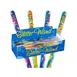 Toysmith Jumbo Spiral Glitter Wands (12.5 Inches) Gift Set Party Bundle - 3 Pack (Assorted)