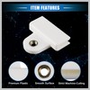 RATCHROLL 2 Pcs Window Door Glass Channel Retainer Clip, 1.77"x1.61"x0.35"