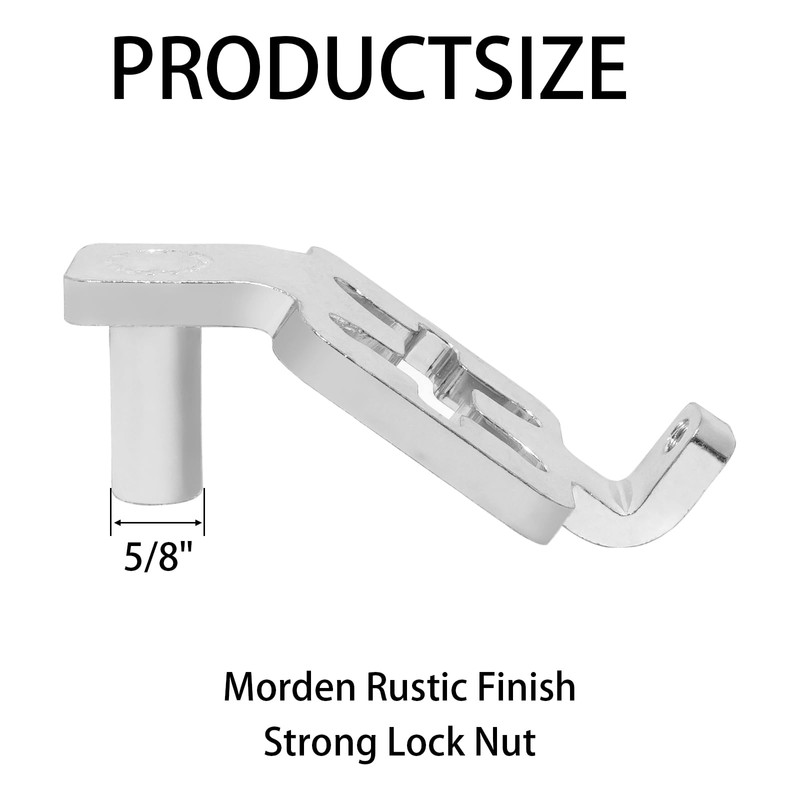 2-Pack T-Post Gate Hinge Kit, Heavy Duty 1-3/8" U-Bolt Clamps,