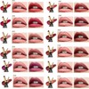 Lápiz Labial 2 En 1 Resistente Al Agua, Delineador De