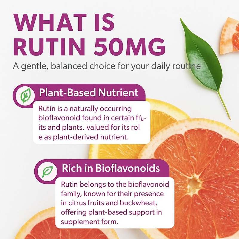 Total Natural Rutin 50mg 90 Tablets [1 Bottle], Help Absorb