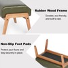 ACONUP Modern Ottoman Foot Stool, Faux Leather Accent Sofa Footrest