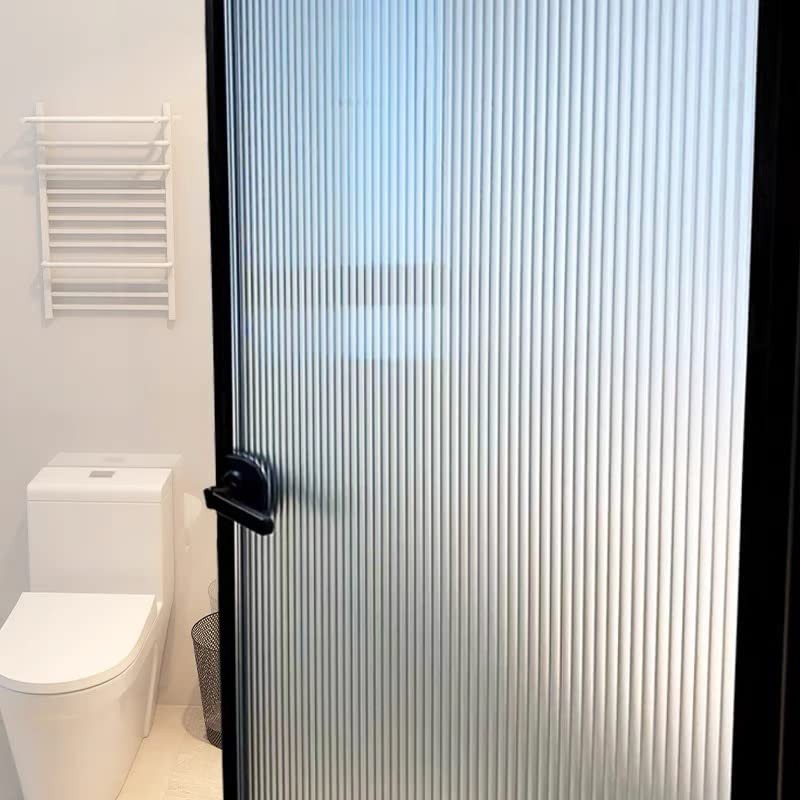Hoonng Stripe Window Film Privacy, Vertical Stripes, 30x200cm