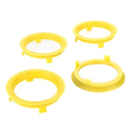 LST 4x Zentrier Distanzringe Alufelgen Ø 60,1 mm - Ø 71,6 mm Gelb