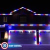 Russell Decor Patriotic Rope Lights Red White Blue for Independence