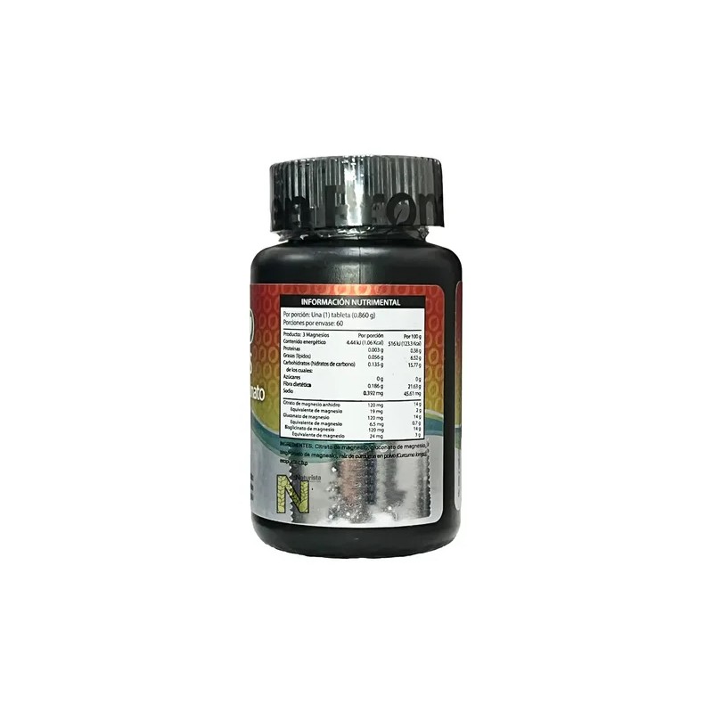 Magnesio Citrato Gluconato Glicinato Tab Pronacen Sabor