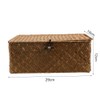Seagrass Storage Basket Woven Storage Box with Lids Makeup Organizer