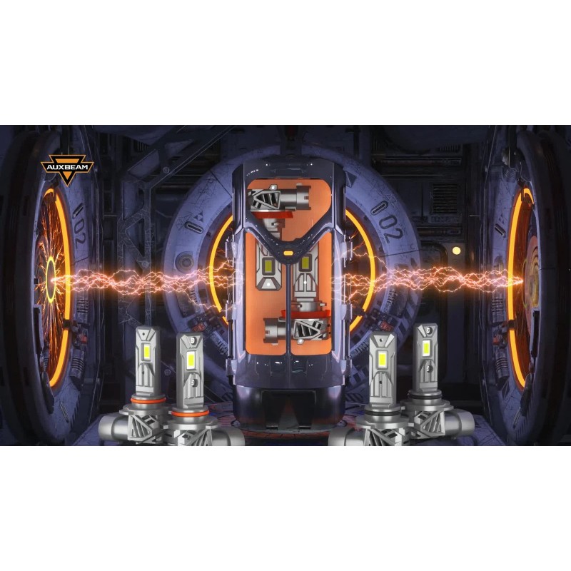 AUXBEAM 9005 HB3 25000LM LED Headlight Bulbs High/Low Beam Kit