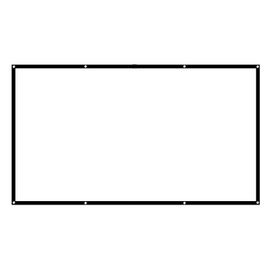 Projection Screen,60 100inch 16:9 HD Projector Screen 3D Film Portable Screen Curtains,Double Sided Washable Outdoor Projector Screen for Home Theater, (100in)