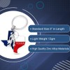 Lamatar1 Texas Souvenir Keychain Metalic (Texas Lone Star on State
