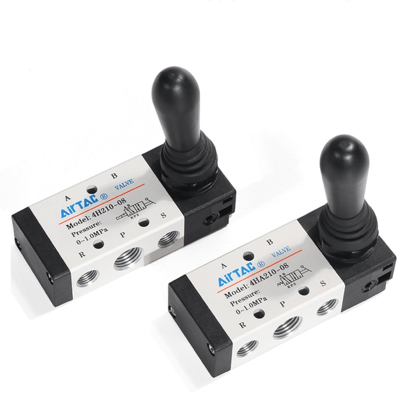 Hand Lever Valve AirTAC 4H210-08 1/4"PT 5/2 Way Manual Control