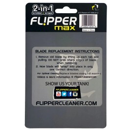 Flipper Max ABS Plastic Replacement Blade For Acrylic Tanks (5 Pack)