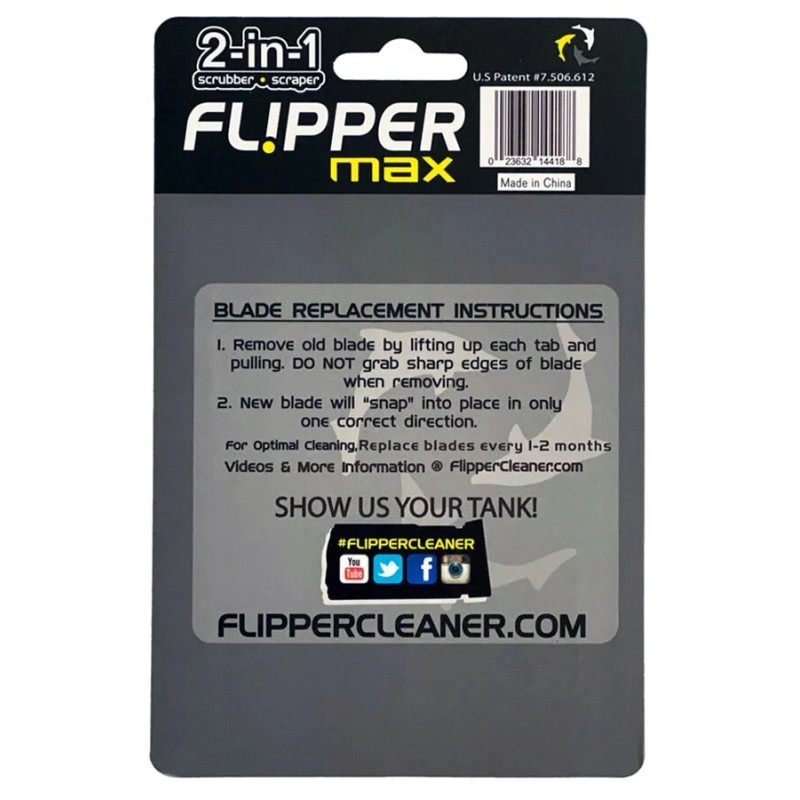 Flipper Max ABS Plastic Replacement Blade For Acrylic Tanks (5
