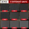 20 Pcs 2500 Grit Sanding Sponge Set,Ultra Fine Sanding Sponges