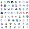 Bifarde 60Pcs Cute Cartoon Dolphin Stickers - Vinyl Waterproof Aesthetic