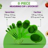 Crisp 8 Piece Measuring Cup & Spoon Set - Plastic,