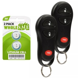 Wholesale-24-7 2 Replacement For 1999 2000 2001 2002 2003 Dodge Grand Caravan Key Fob Remote