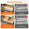 Lifewit Set of 4 Hanging Drawer Dividers, Adjustable, 8 cm