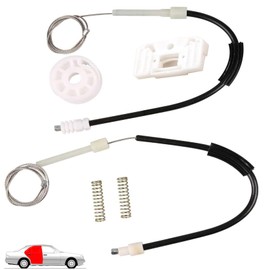 VIP KROM Power Window Regulator Repair Kit for Mercedes W210 E300 1997-1999 E320 1996-2003 E420 1997 E430 1998-2002 Rear Passenger Side Left Or Right (RIGHT)