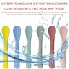SSKHE 6Pcs Baby Spoons for Weaning, Soft-Tip Baby Cutlery for