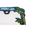 Creathome 3D Shining Palm Trees Crab License Plate Frame from